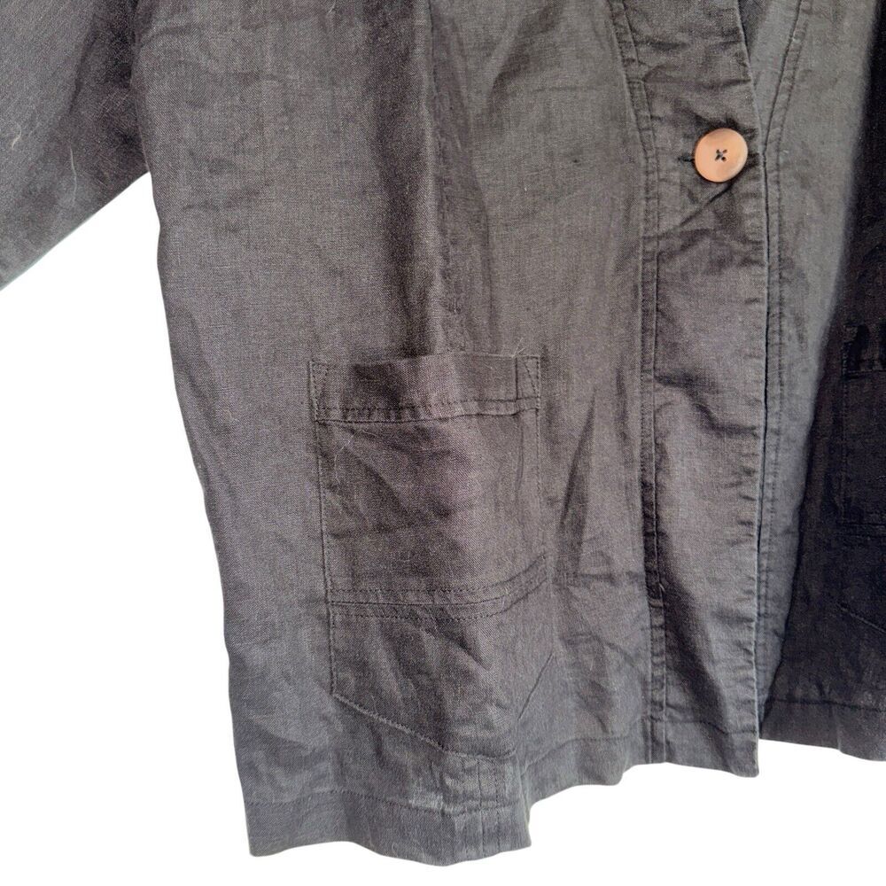 Andrea Jovine Sz L Linen Cardigan/Jacket Minimalist Lagenlook‎ Boho - Picture 7 of 11